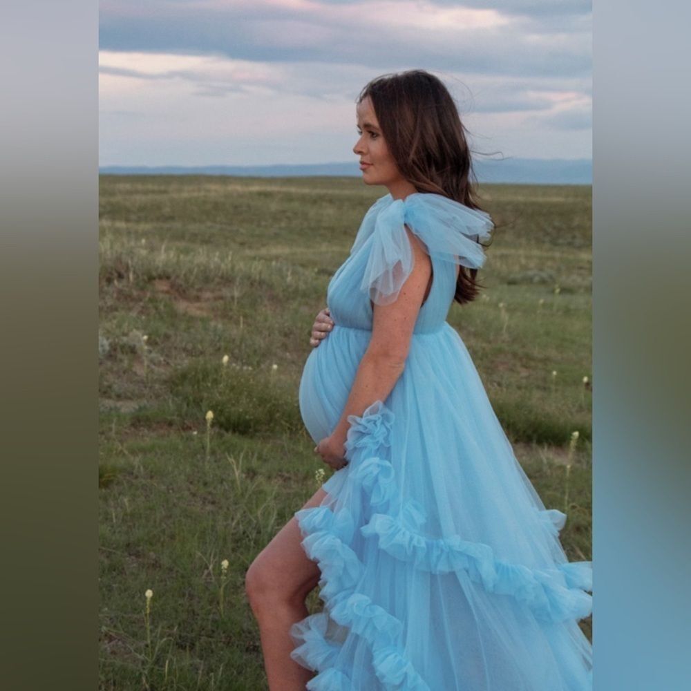 Maternity Tiered Tulle Dress
Nothing Fits But Gender Revel Baby Boy